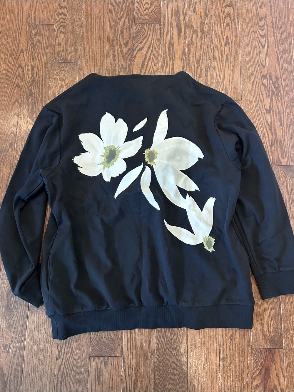 Simone Rocha  Men's Black Hoodie Sweatshirt